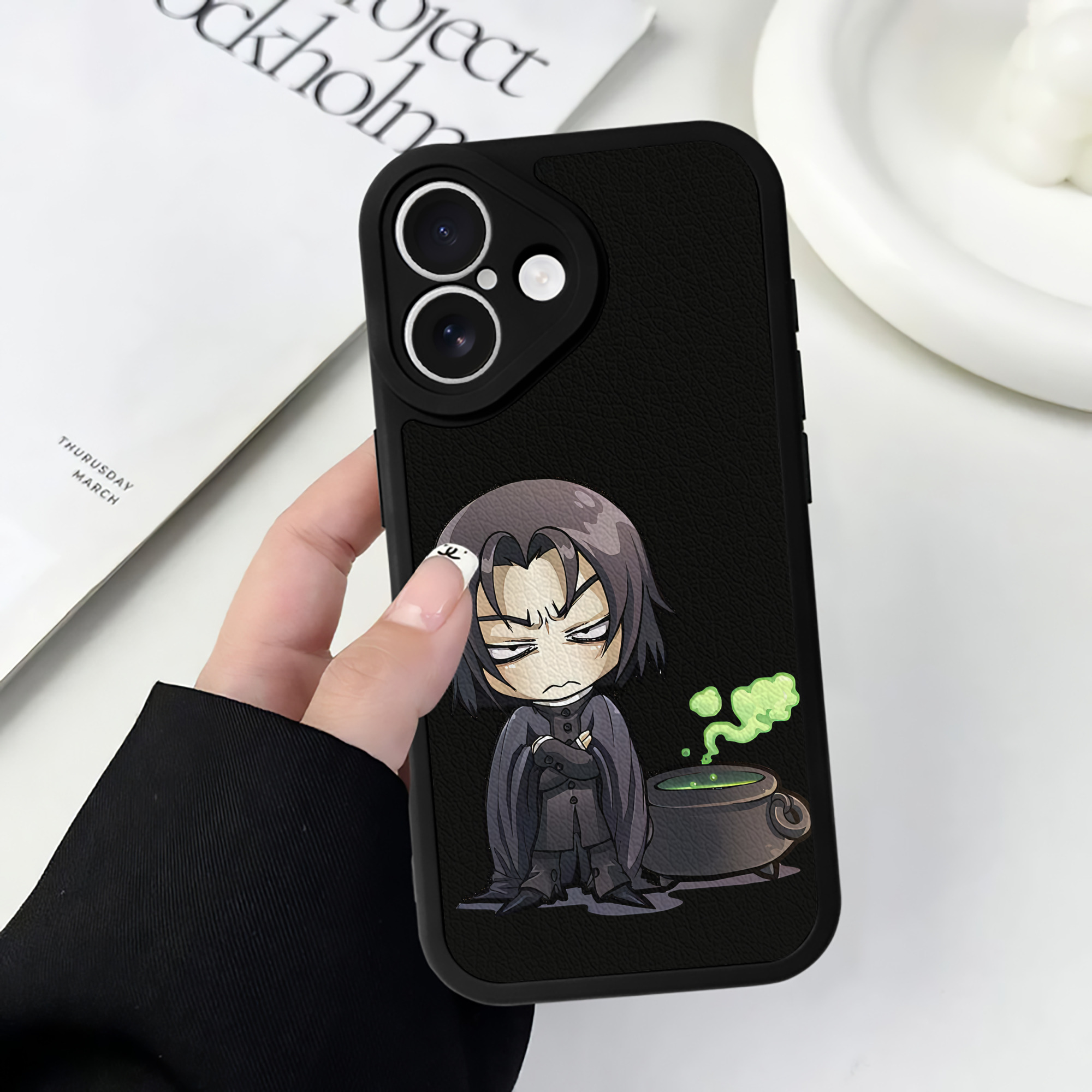 （画像用） Harry Potter ハリー・ポッターシリーズ 【iPhone 16シリーズ対応】シリコンスマホケース（レザー調） 材質：シリコン
